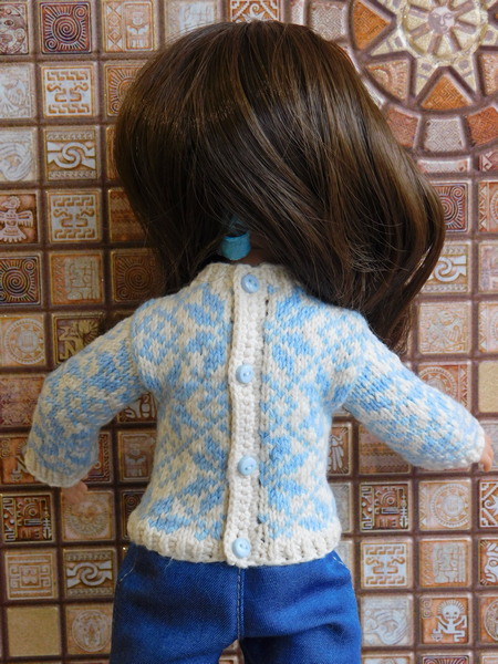 Застежка свитера для куклы