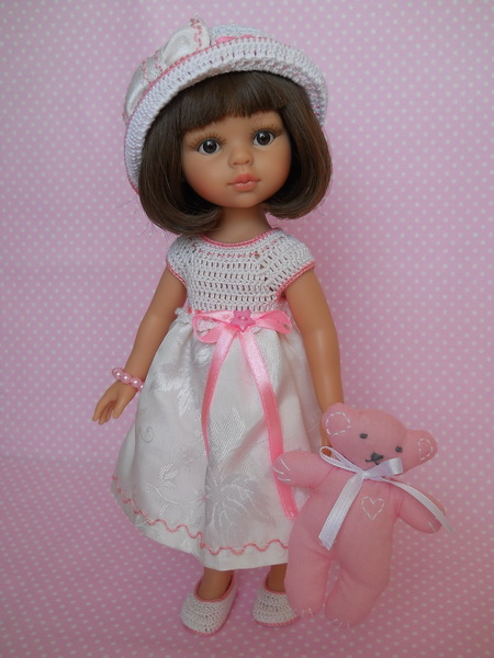 кукла Кэрол в платье хендмейд