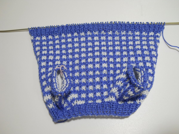 вязание свитера в технике ленивый жаккард