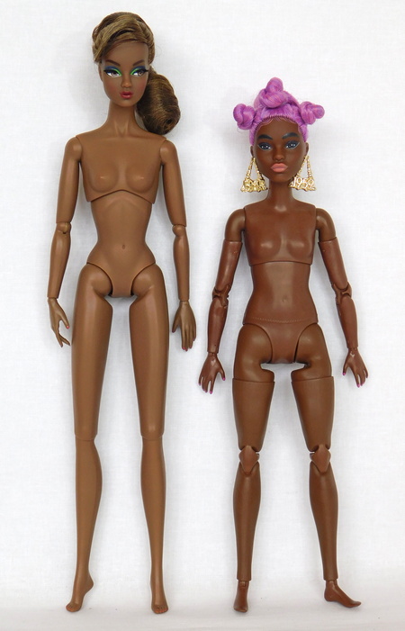 сравнение Dynamite Girls и Barbie MTM Petite