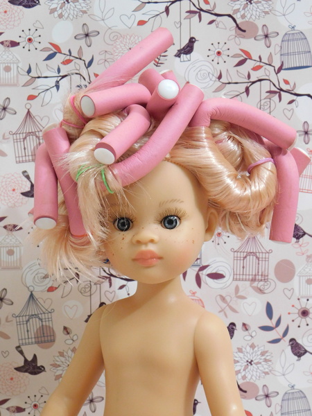 Завивка волос кукле