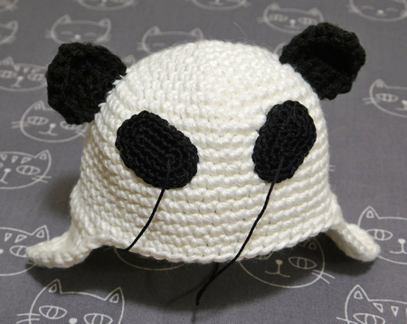 Шапка панда - схема вязания 3-х моделей шапок