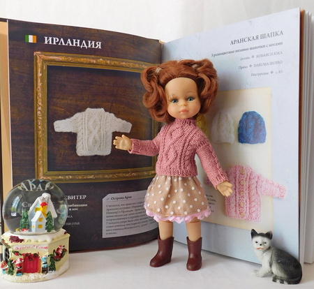 Аранский свитер для куклы