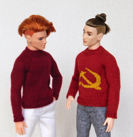 коммунистический свитер для куклы