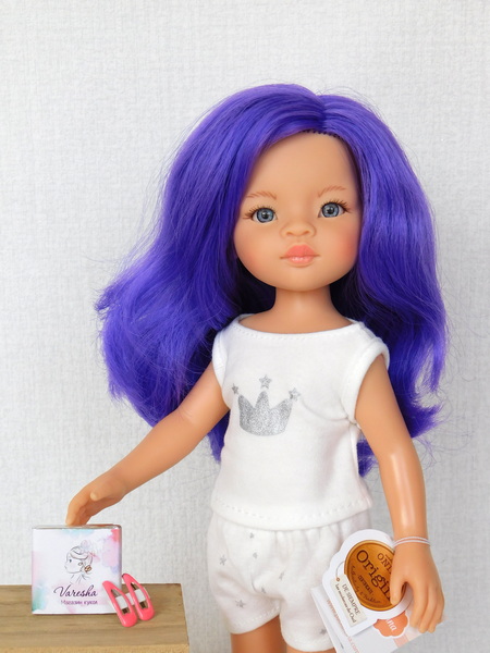 Кукла Мар с фиолетовыми волосами Паола Рейна 