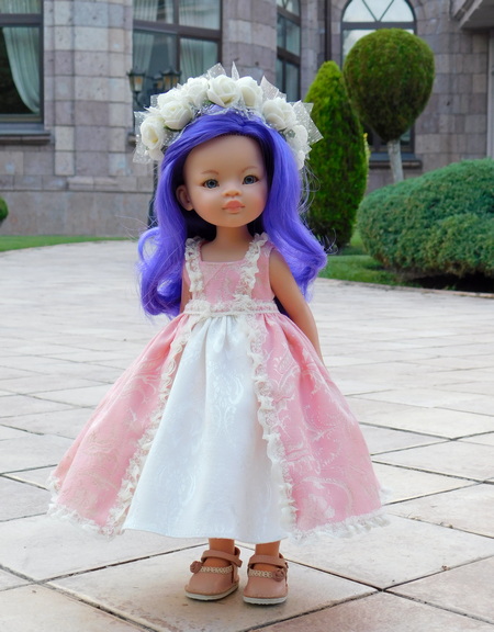 Кукла Мар Paola Reina с сиреневыми волосами