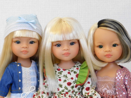 Куклы Паола Рейна с платиновыми волосами