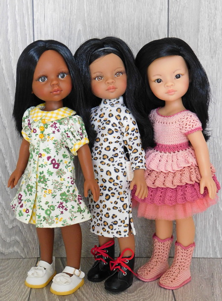 Три скинтона кукол Паола Рейна