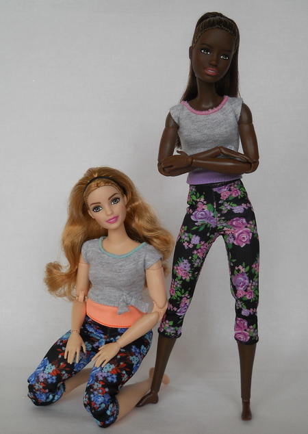 Куклы Barbie made to move в цветочных штанах