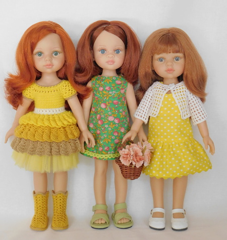 Куклы Паола Рейна с рыжими волосами