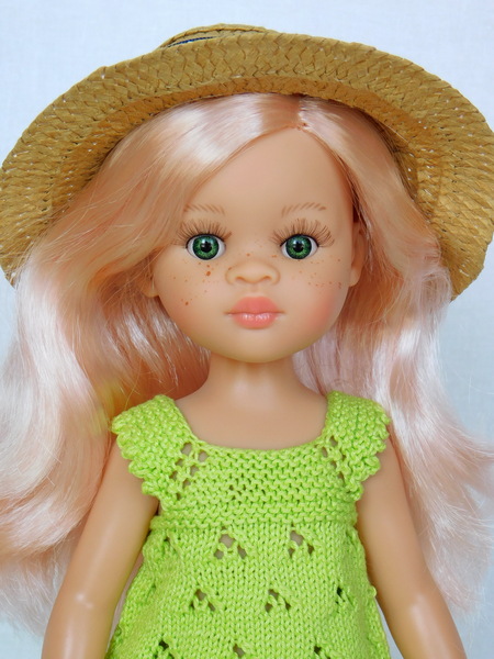 Соломенная шляпа для куклы