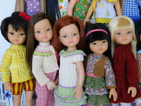 куклы с молдом Лиу Паола Рейна