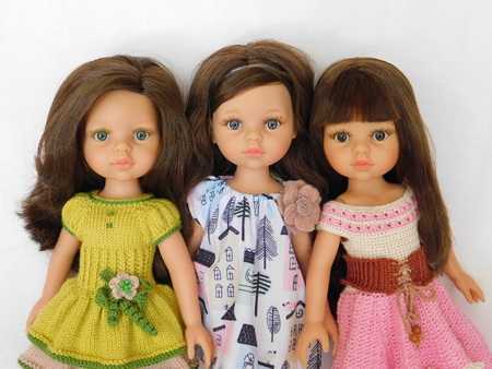 Куклы Кэрол Паола Рейна  разным цветом глаз