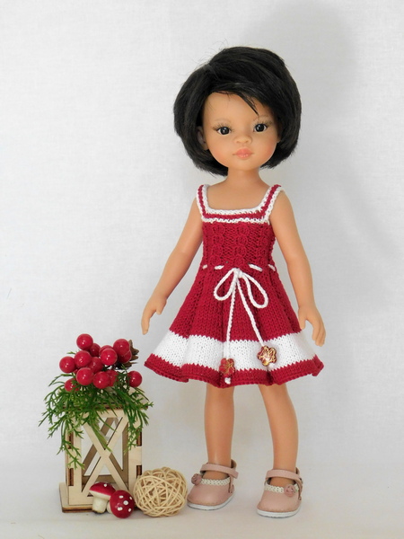 кукла Кэнди в сарафане "Вишенка"