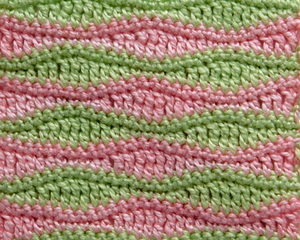Узор «Волна» крючком: схема вязания