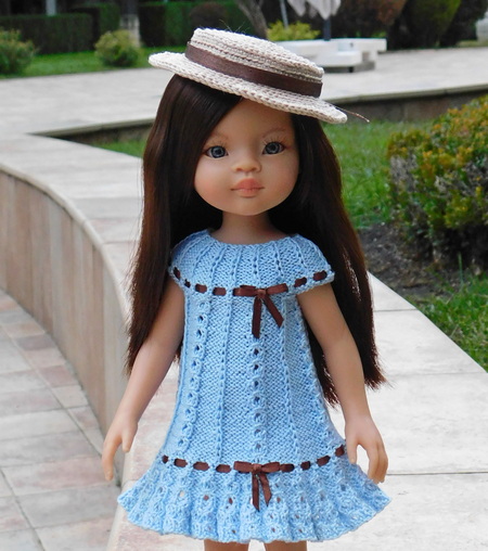 Платье для куклы Курортница